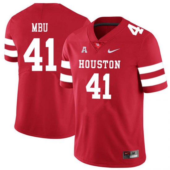 Sale -Red Bradley Mbu #41 Men UH Cougars Official Popular NCAA Football Jersey