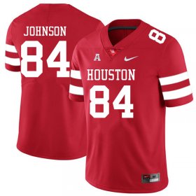 Sale -Red Brice Johnson #84 Men UH Cougars Authentic Comfort NCAA Football Jersey