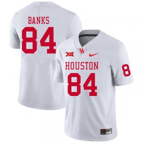 Sale -White Ja-Koby Banks #84 Big 12 XII Men UH Cougars Official Popular NCAA Football Jersey