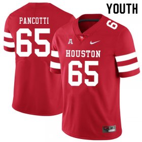 Sale -Red Gio Pancotti #65 Youth UH Cougars Official Popular NCAA Football Jersey