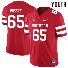 Sale -Red Kody Russey #65 Youth UH Cougars Authentic Comfort NCAA Football Jersey